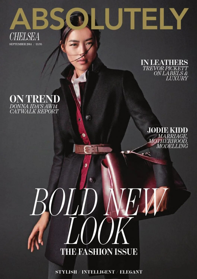 Liu Wen featured on the Absolutely cover from September 2014
