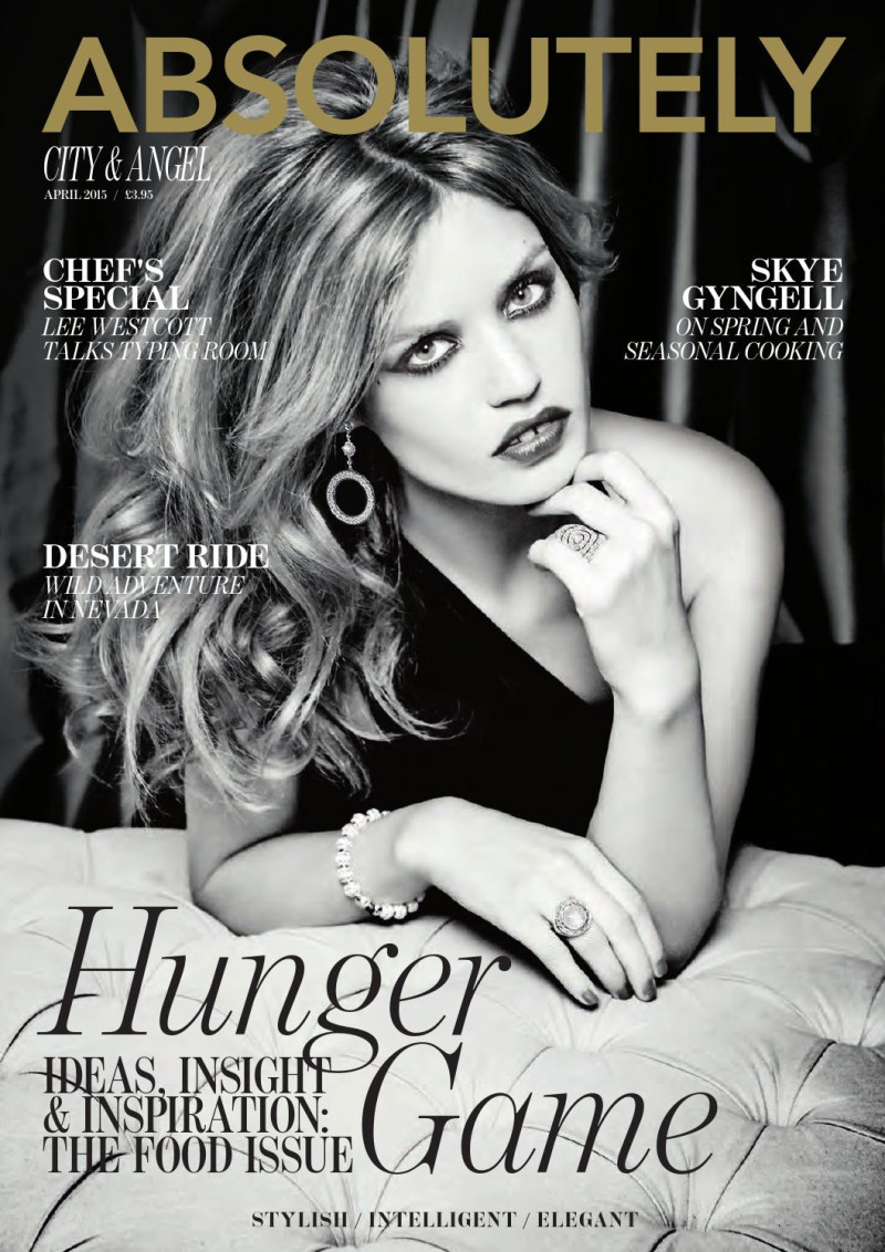 Georgia May Jagger featured on the Absolutely cover from April 2015
