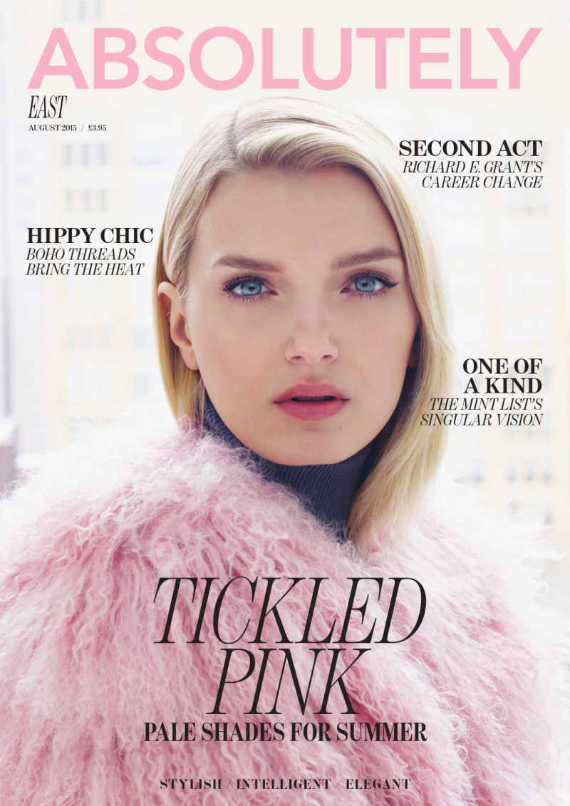 Lily Donaldson featured on the Absolutely cover from August 2015