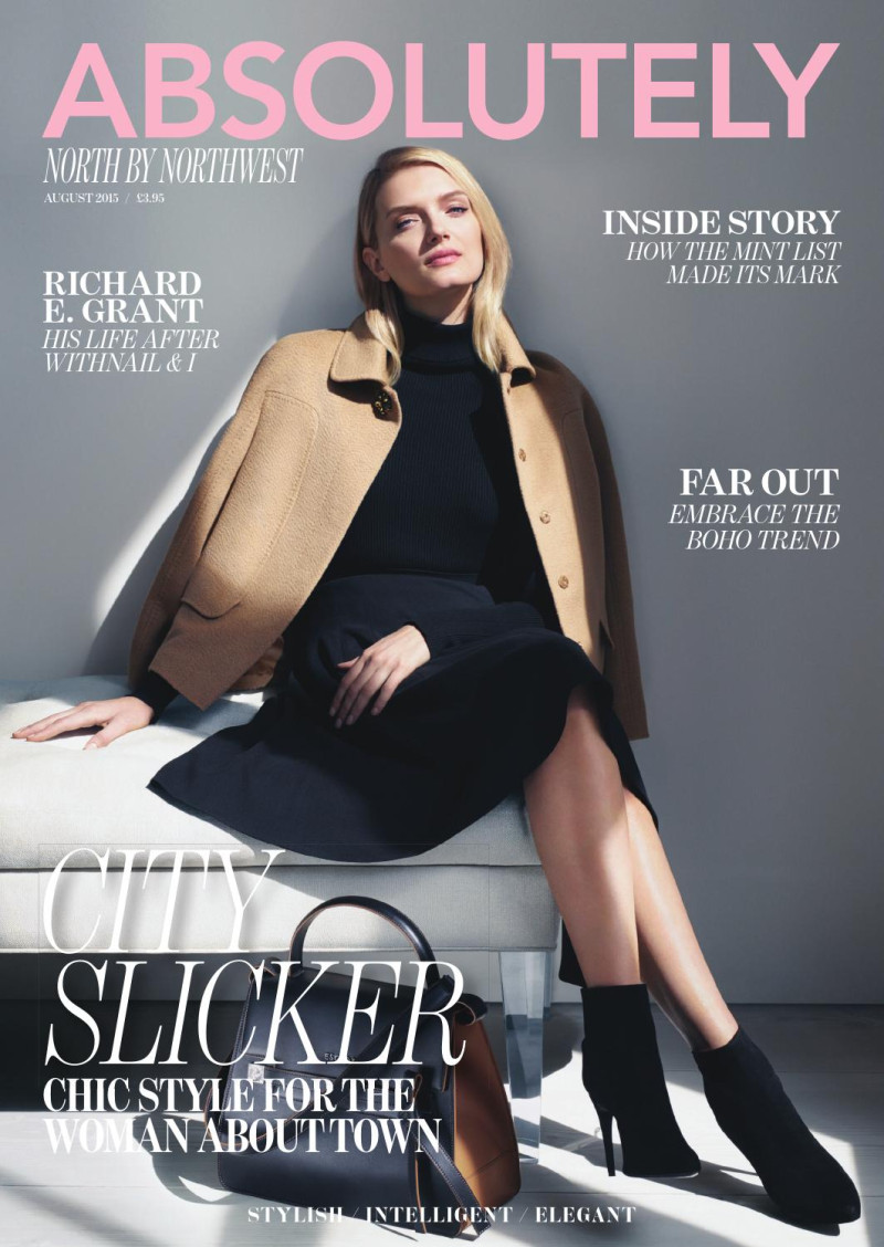 Lily Donaldson featured on the Absolutely cover from August 2015