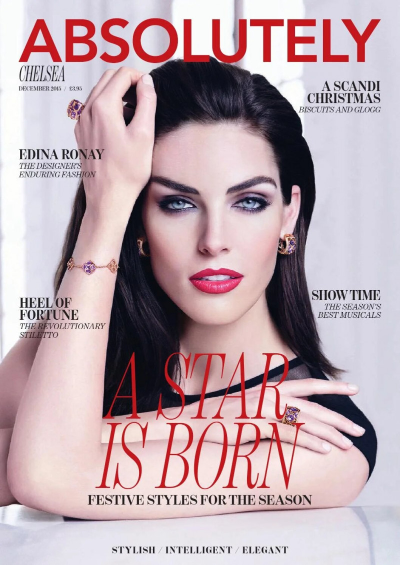 Hilary Rhoda featured on the Absolutely cover from December 2015