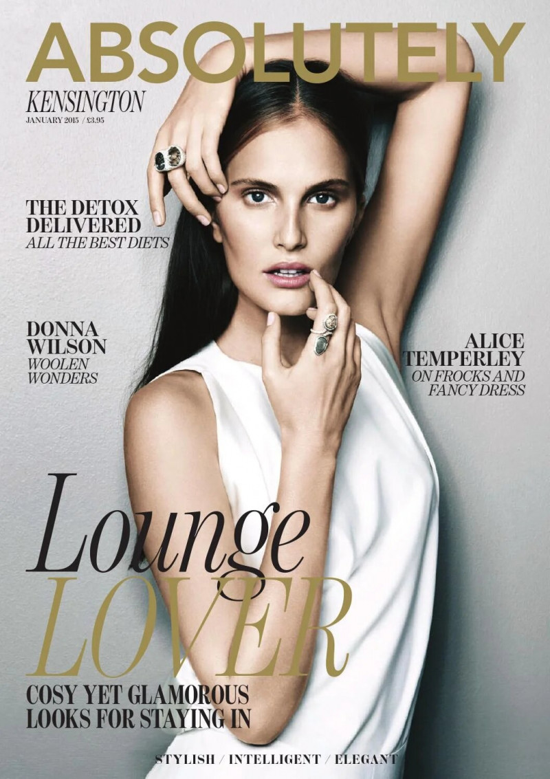Alla Kostromicheva featured on the Absolutely cover from January 2015