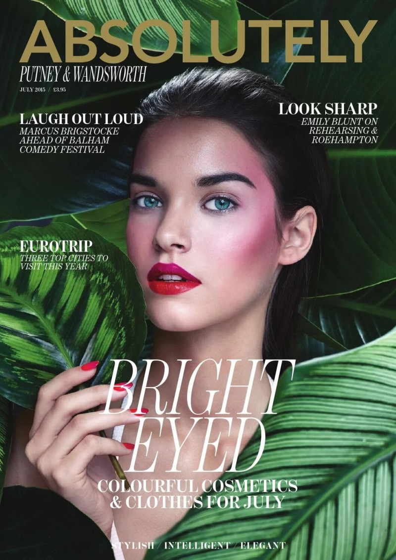 Gara Arias featured on the Absolutely cover from July 2015