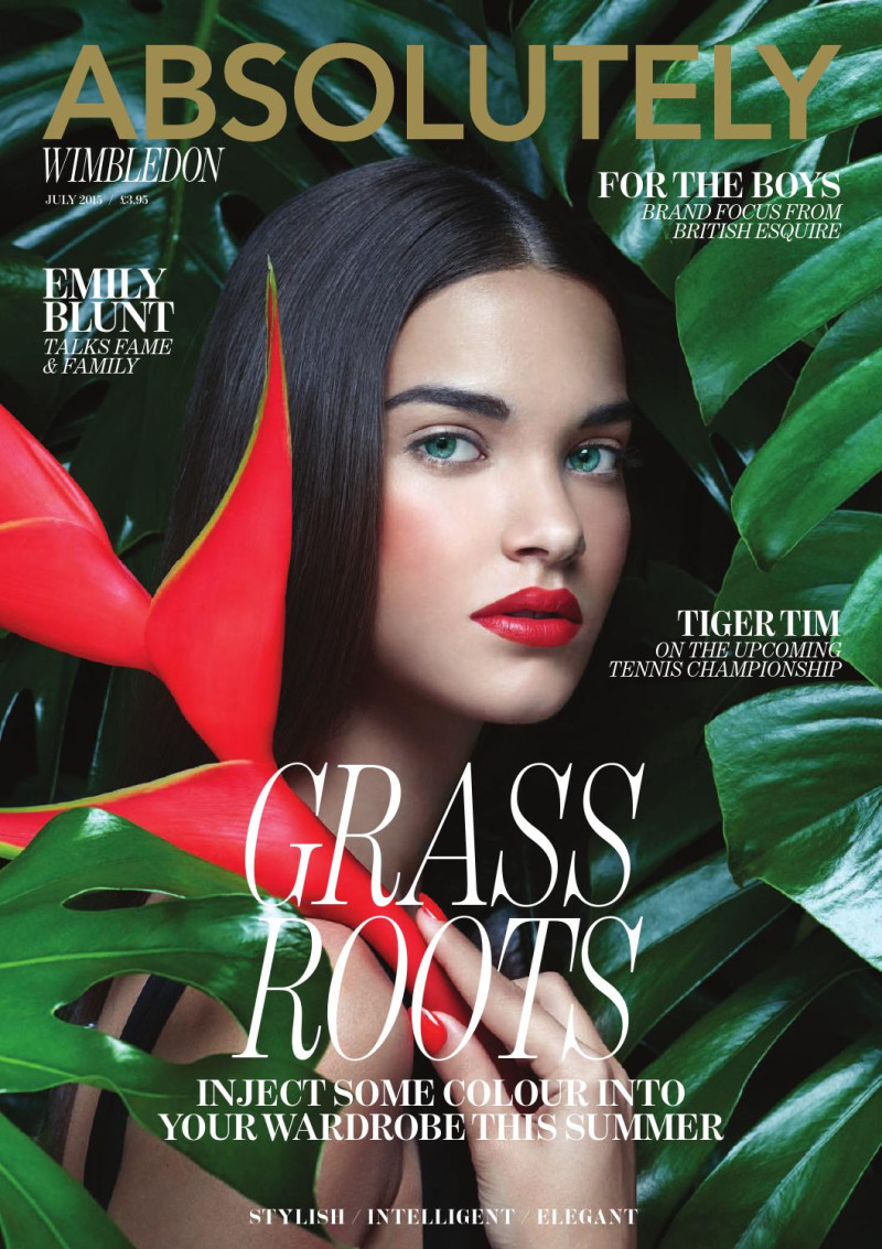 Gara Arias featured on the Absolutely cover from July 2015