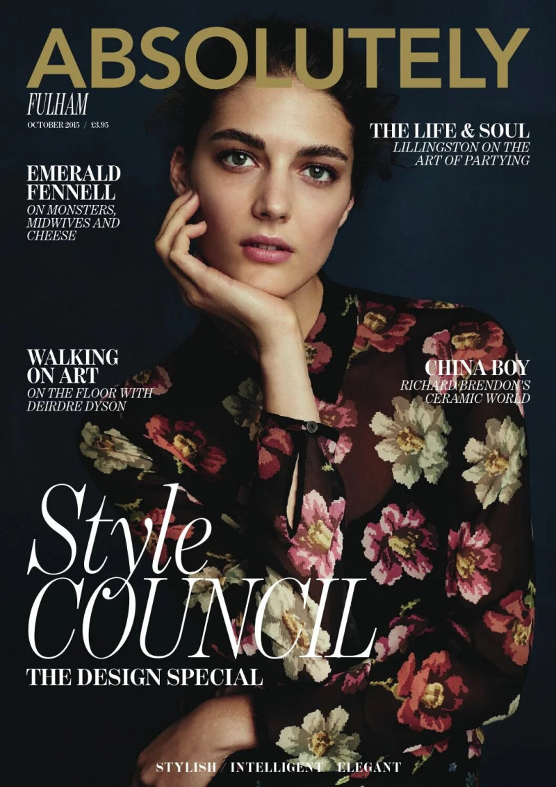 Katryn Kruger featured on the Absolutely cover from October 2015