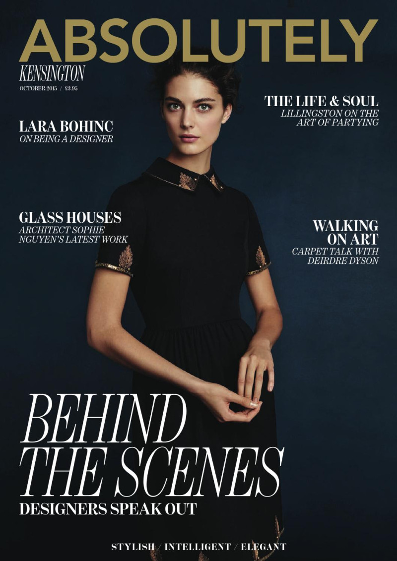 Katryn Kruger featured on the Absolutely cover from October 2015