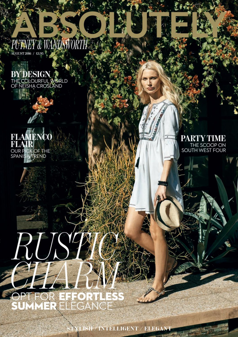 Kirsty Hume featured on the Absolutely cover from August 2016