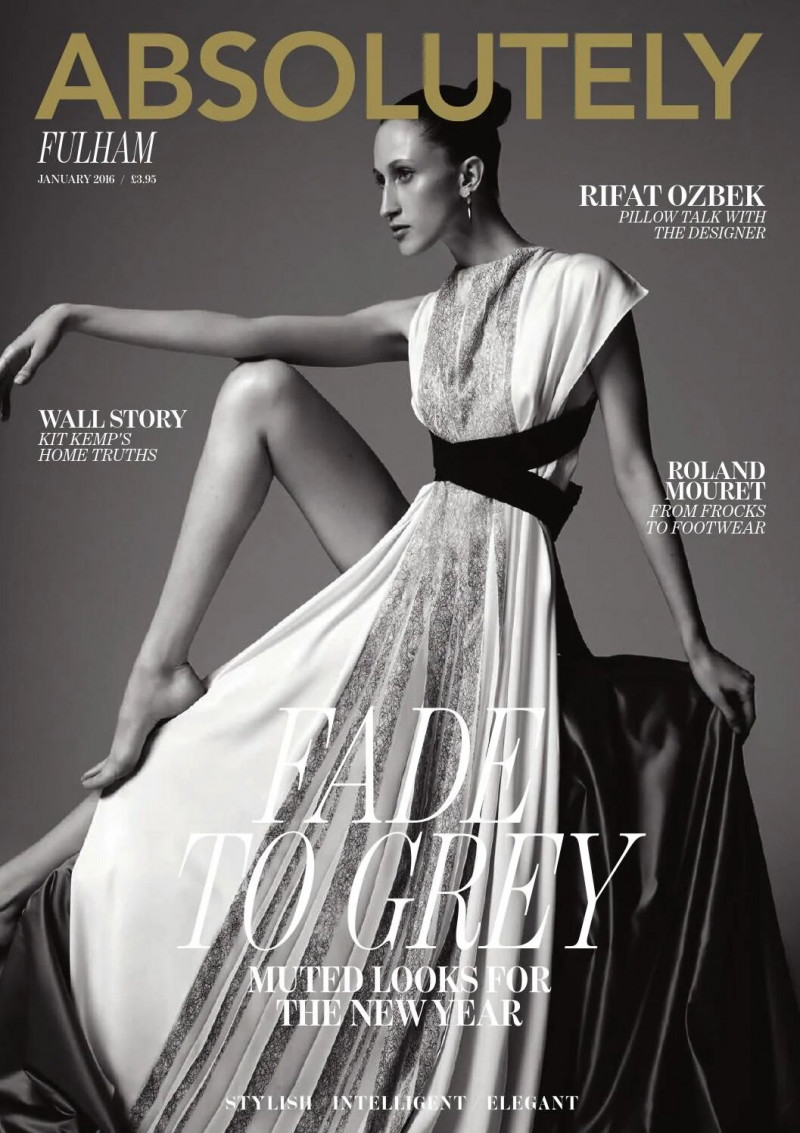 Anna Cleveland featured on the Absolutely cover from January 2016