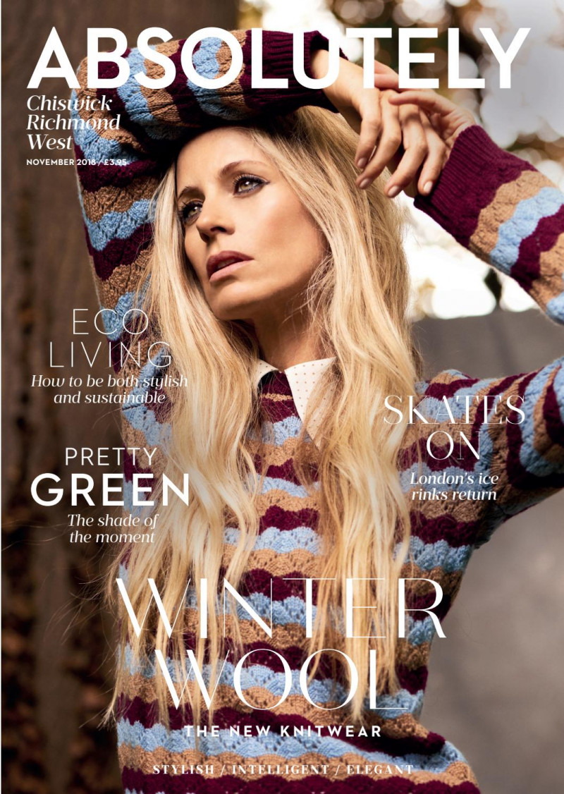 Laura Bailey featured on the Absolutely cover from November 2018