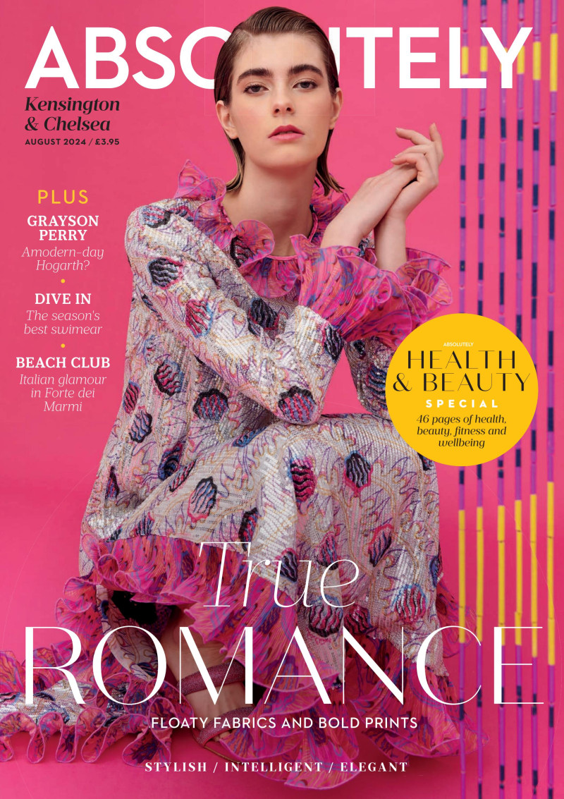 Cristina Perez featured on the Absolutely cover from August 2024