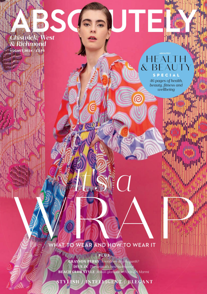 Cristina Perez featured on the Absolutely cover from August 2024