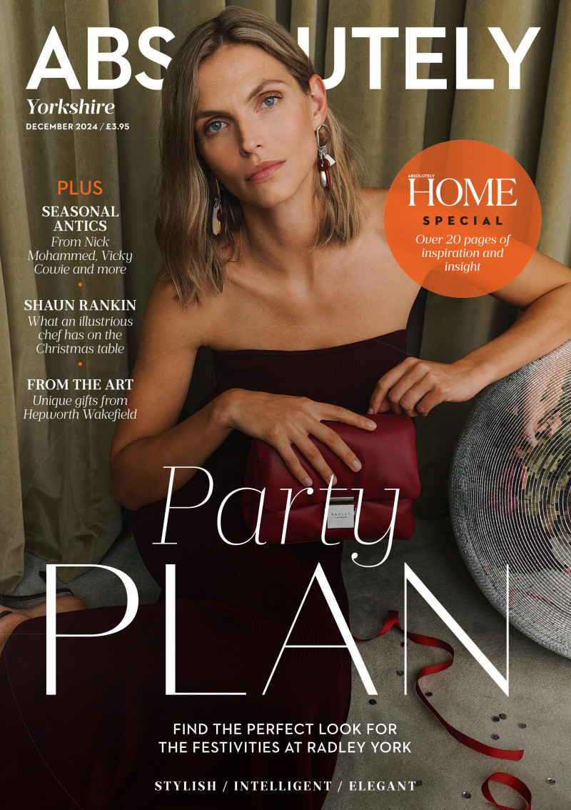 Karlina Caune featured on the Absolutely cover from December 2024