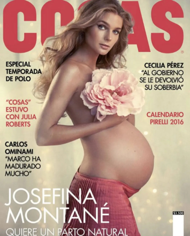 Josefina Montané featured on the Cosas Chile cover from December 2015