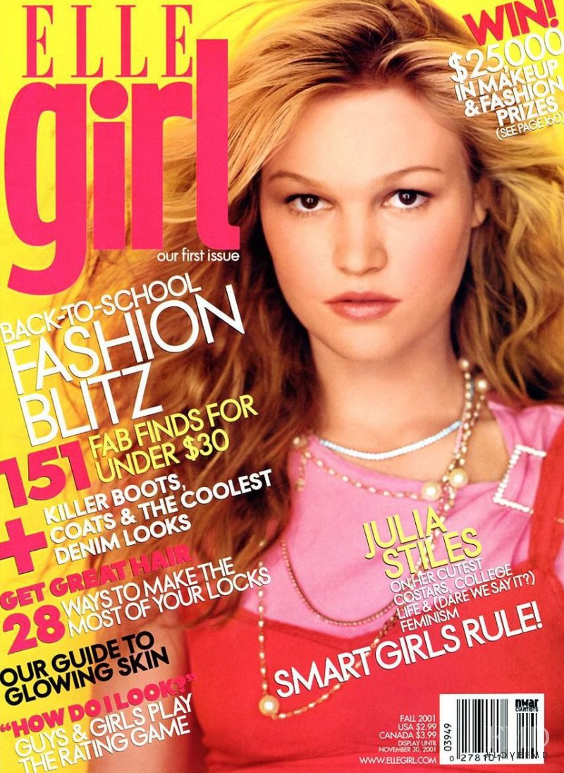  featured on the Elle Girl USA cover from November 2001