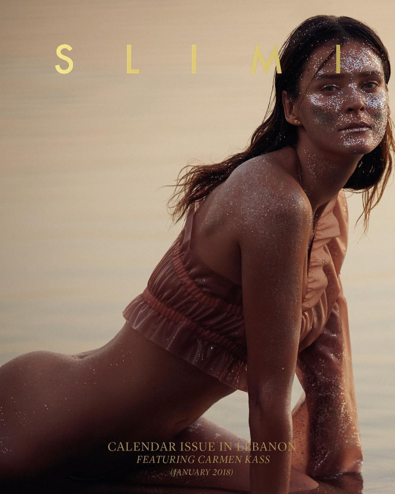 Carmen Kass featured on the Slimi cover from January 2018