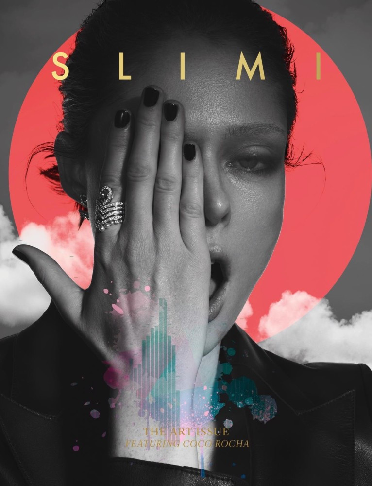 Coco Rocha featured on the Slimi cover from September 2022