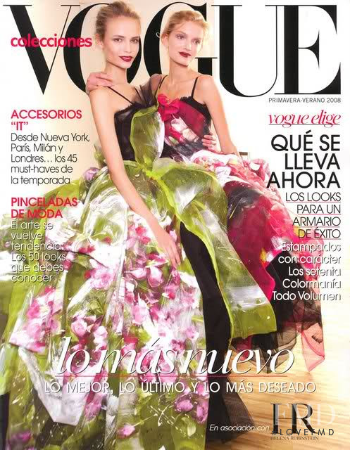 Natasha Poly featured on the Vogue Collection Spain cover from January 2008