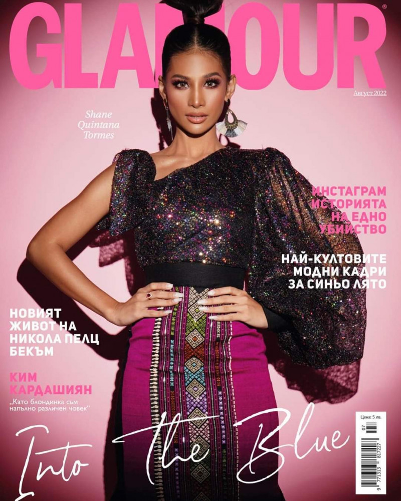 Shaney Tormes featured on the Glamour Bulgaria cover from August 2022