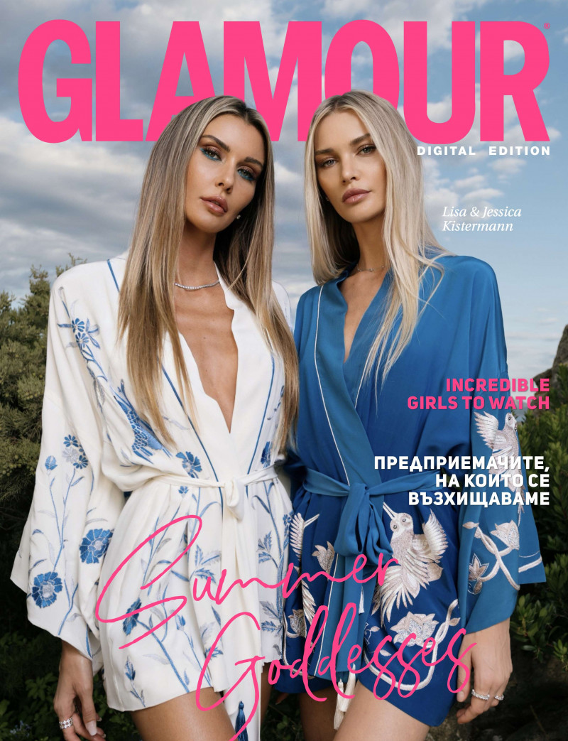 Lisa Kistermann, Jessica Kistermann featured on the Glamour Bulgaria cover from August 2022