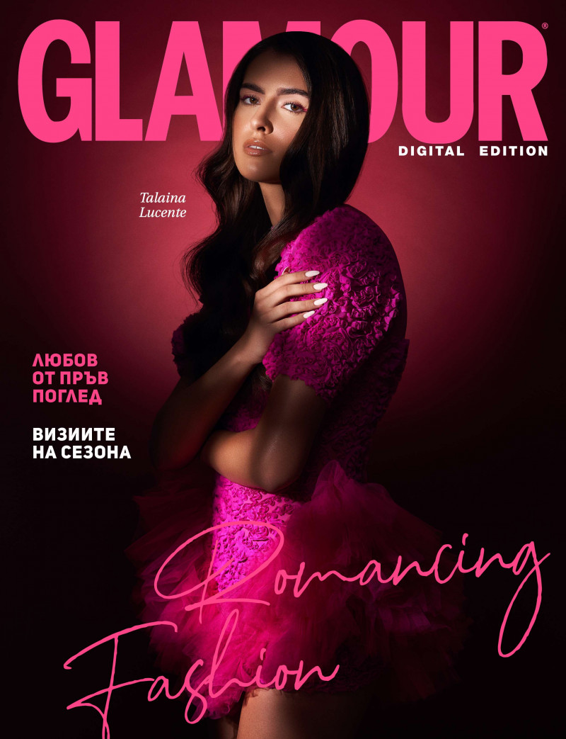 Talaina Lucente featured on the Glamour Bulgaria cover from October 2022