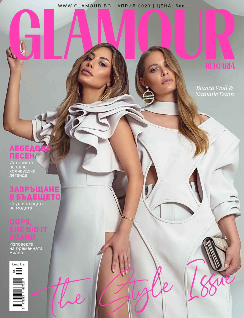 Bianca Wolf, Nathalie Dahn featured on the Glamour Bulgaria cover from April 2023