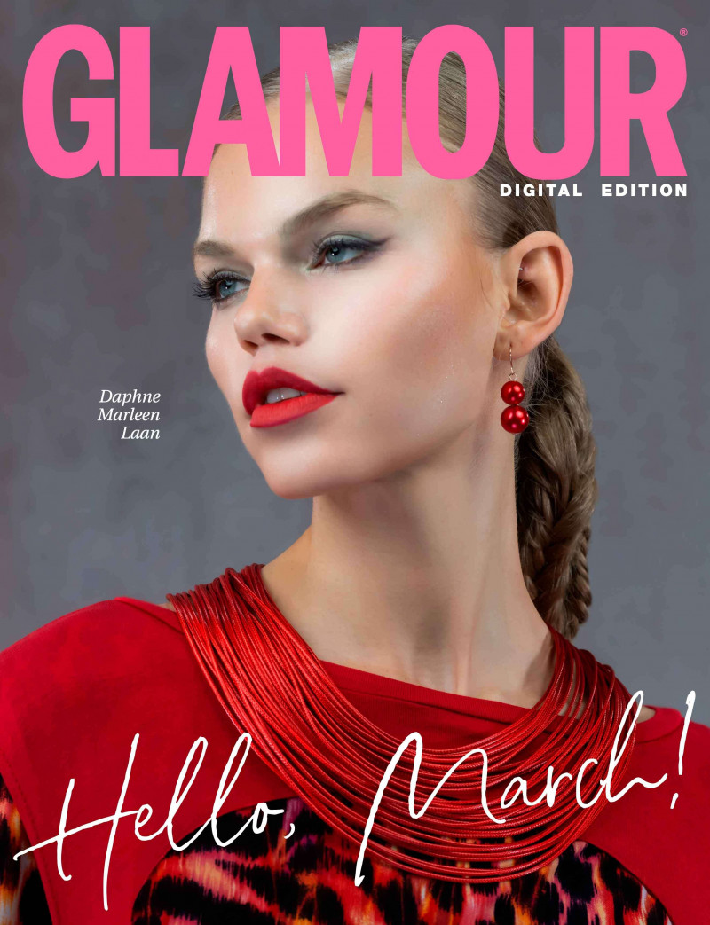 Daphne Marleen Laan featured on the Glamour Bulgaria cover from March 2023