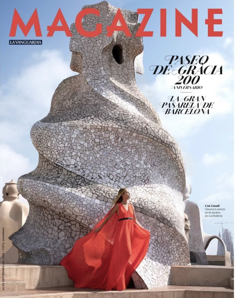 Vanesa Lorenzo featured on the La Vanguardia Magazine cover from September 2023