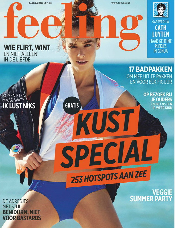 Nevena Dujmovic featured on the Feeling cover from July 2015