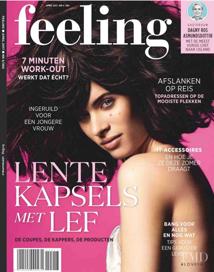 Carolina Ballesteros featured on the Feeling cover from April 2017