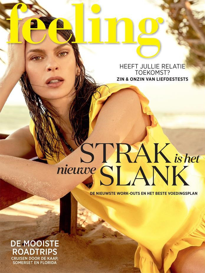 Elise Crombez featured on the Feeling cover from May 2017