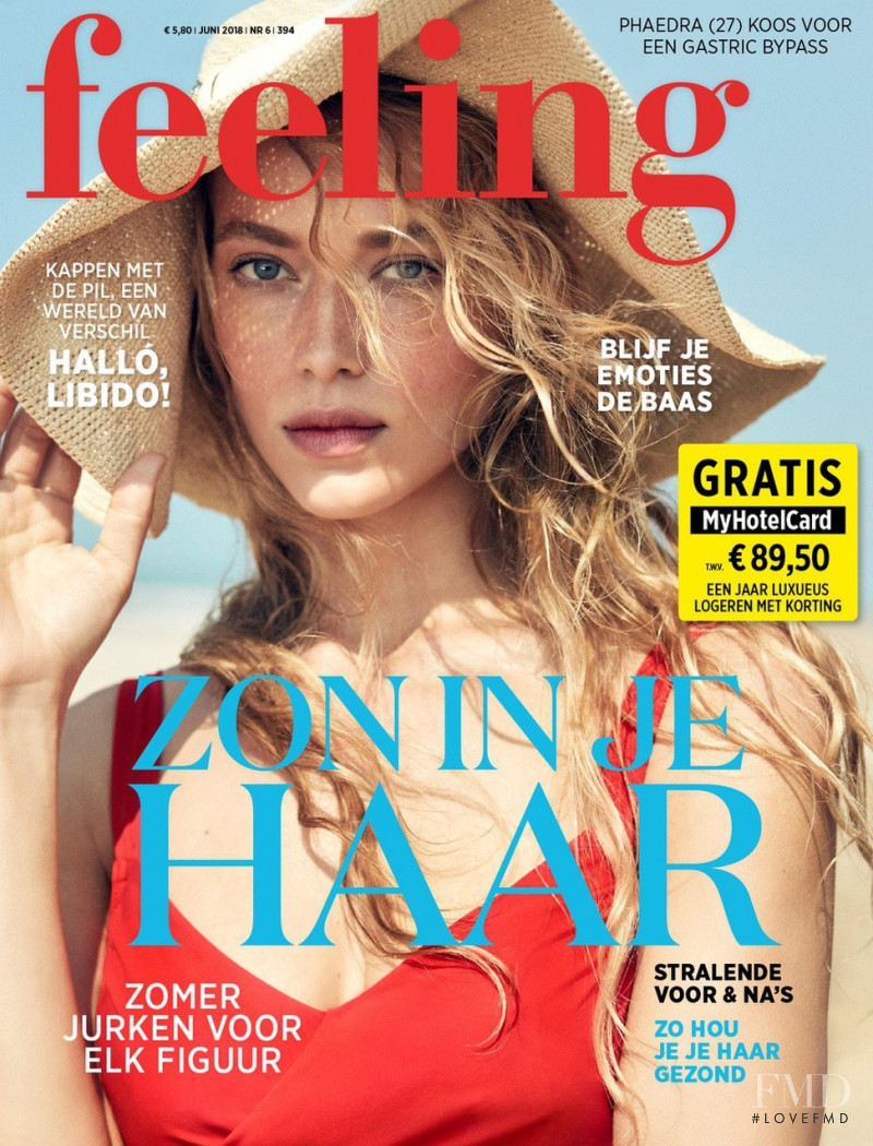 Hannah Ferguson featured on the Feeling cover from June 2018