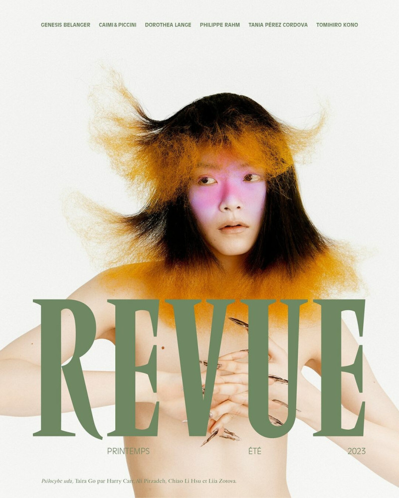 Taira Go featured on the Revue cover from March 2023