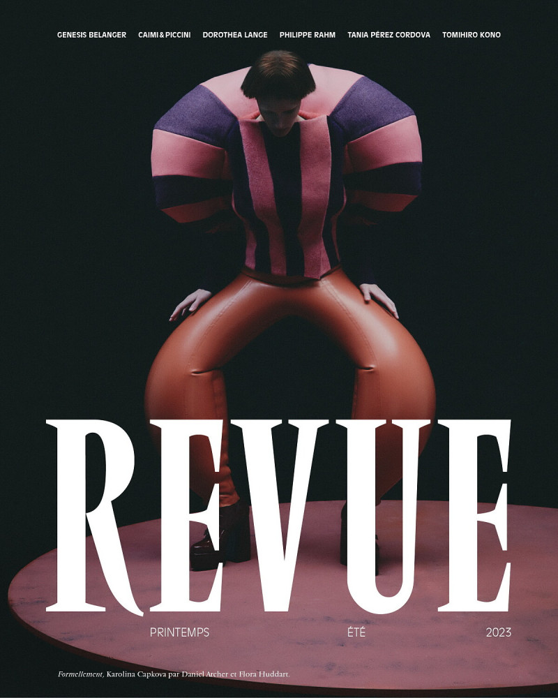 Karolina Capkova featured on the Revue cover from March 2023