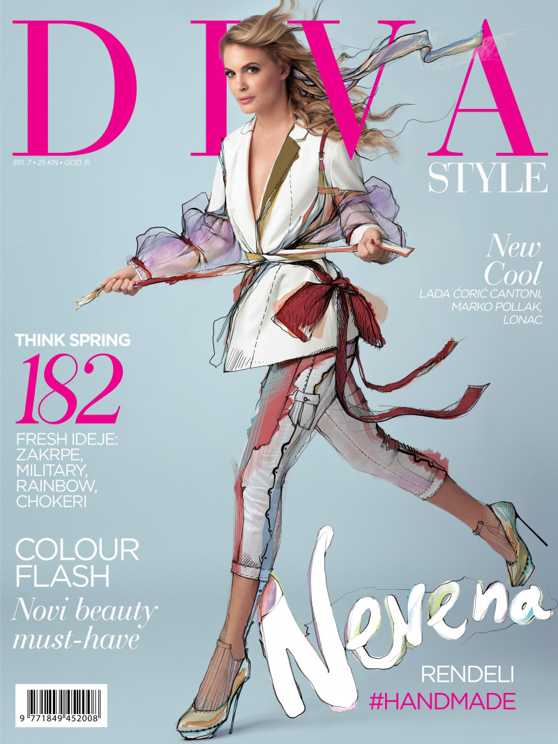 Nevena Rendeli featured on the Diva Style cover from March 2016