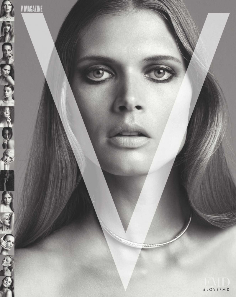 Malgosia Bela featured on the V Magazine cover from September 2008