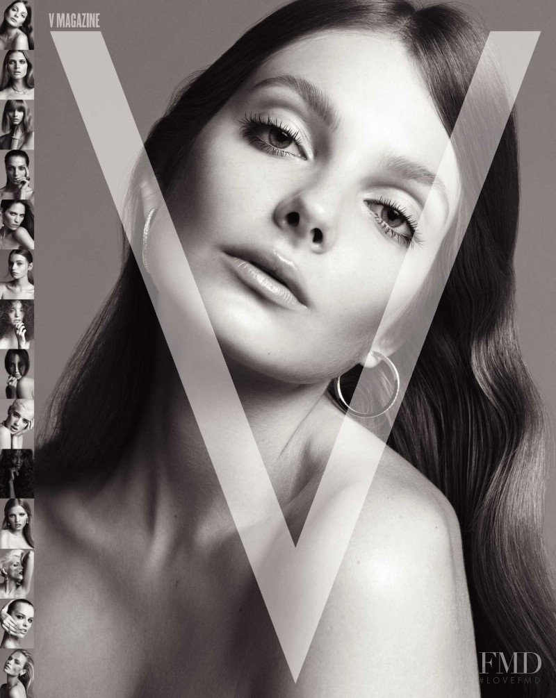 Eniko Mihalik featured on the V Magazine cover from September 2008