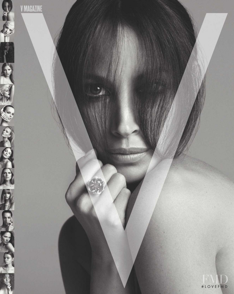 Christy Turlington featured on the V Magazine cover from September 2008