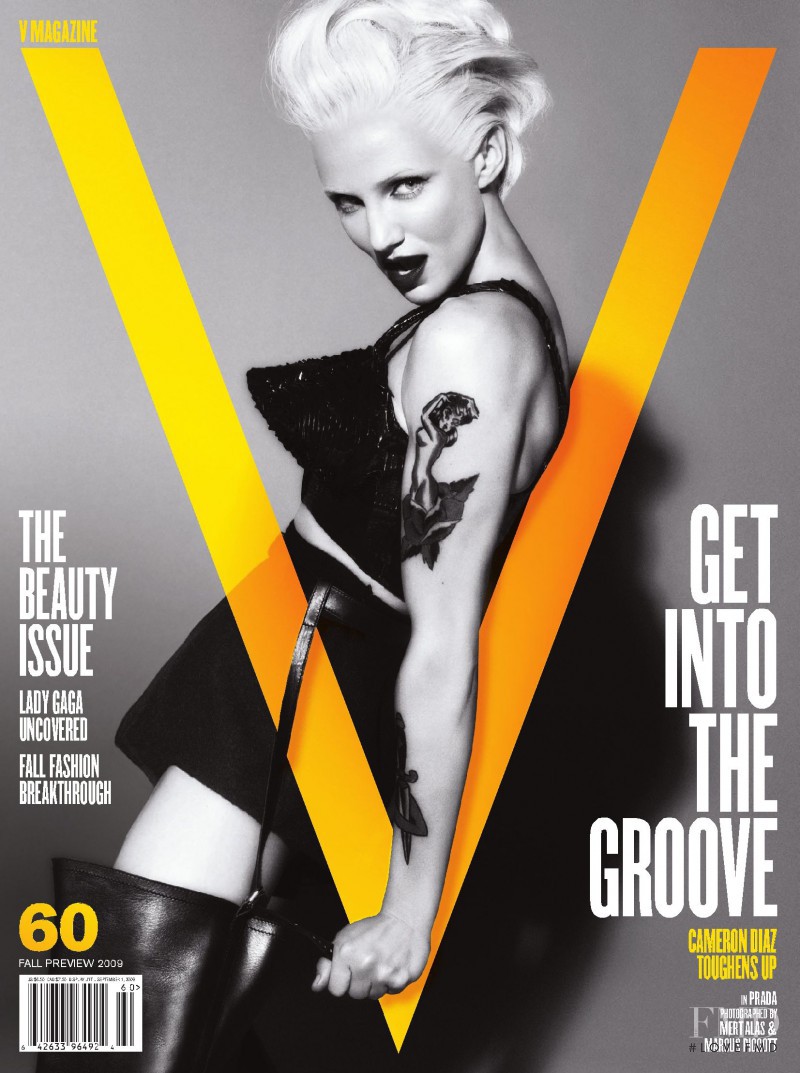 Cameron Diaz featured on the V Magazine cover from July 2009