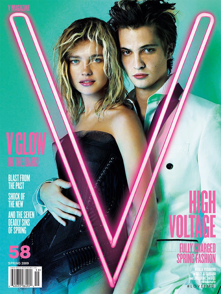 Natalia Vodianova featured on the V Magazine cover from March 2009
