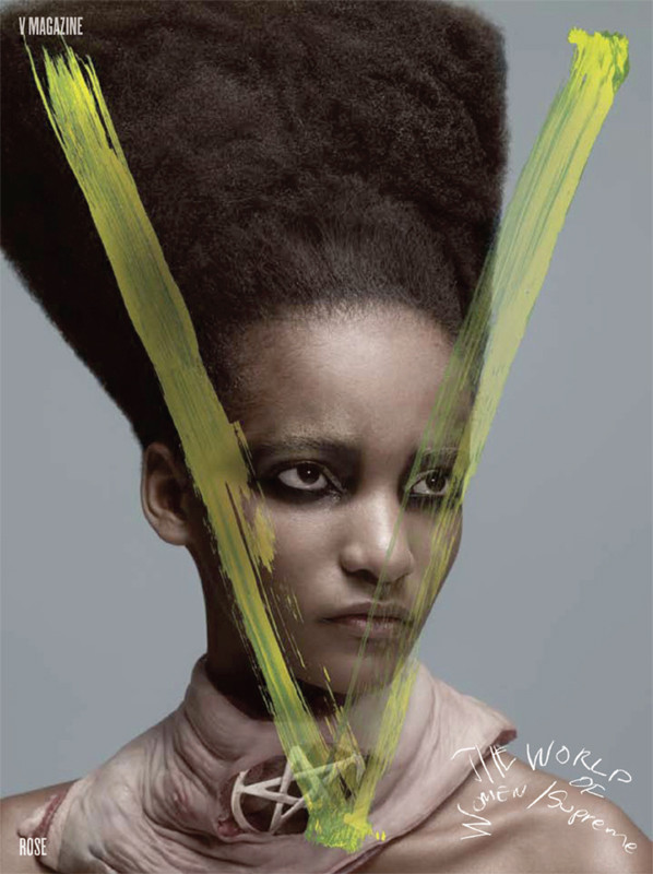Rose Cordero featured on the V Magazine cover from September 2009
