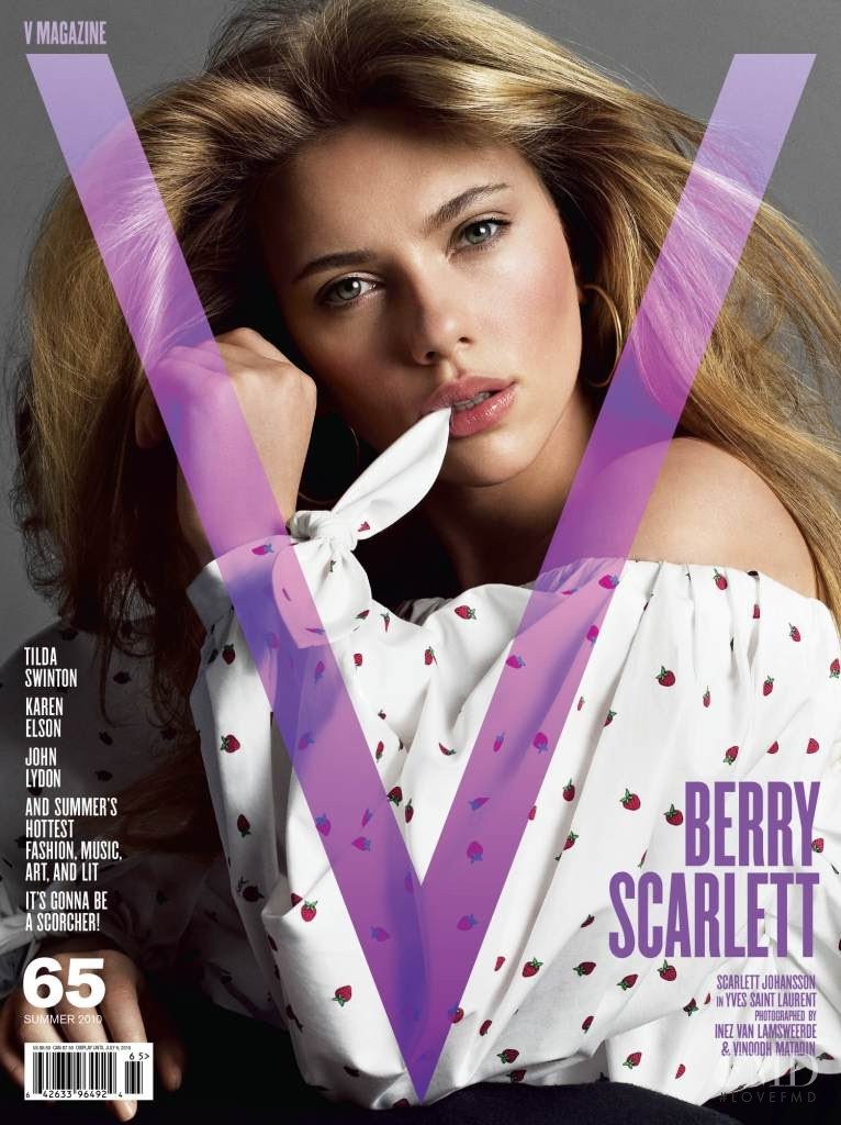 Scarlett Johansson featured on the V Magazine cover from June 2010