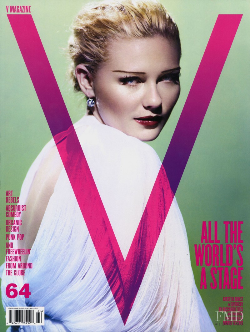 Kristen Dunst featured on the V Magazine cover from March 2010