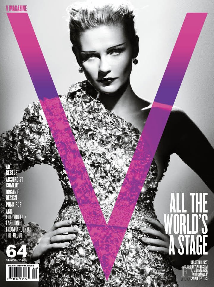 Kristen Dunst featured on the V Magazine cover from March 2010