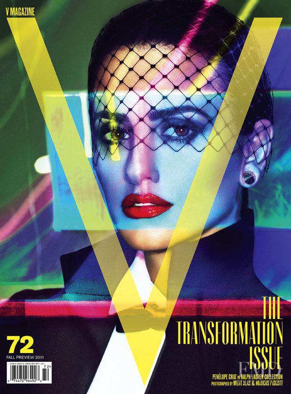Penelope Cruz featured on the V Magazine cover from August 2011