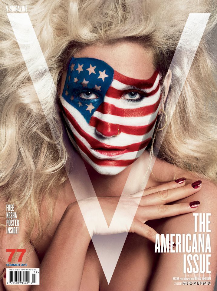 Kesha featured on the V Magazine cover from June 2012