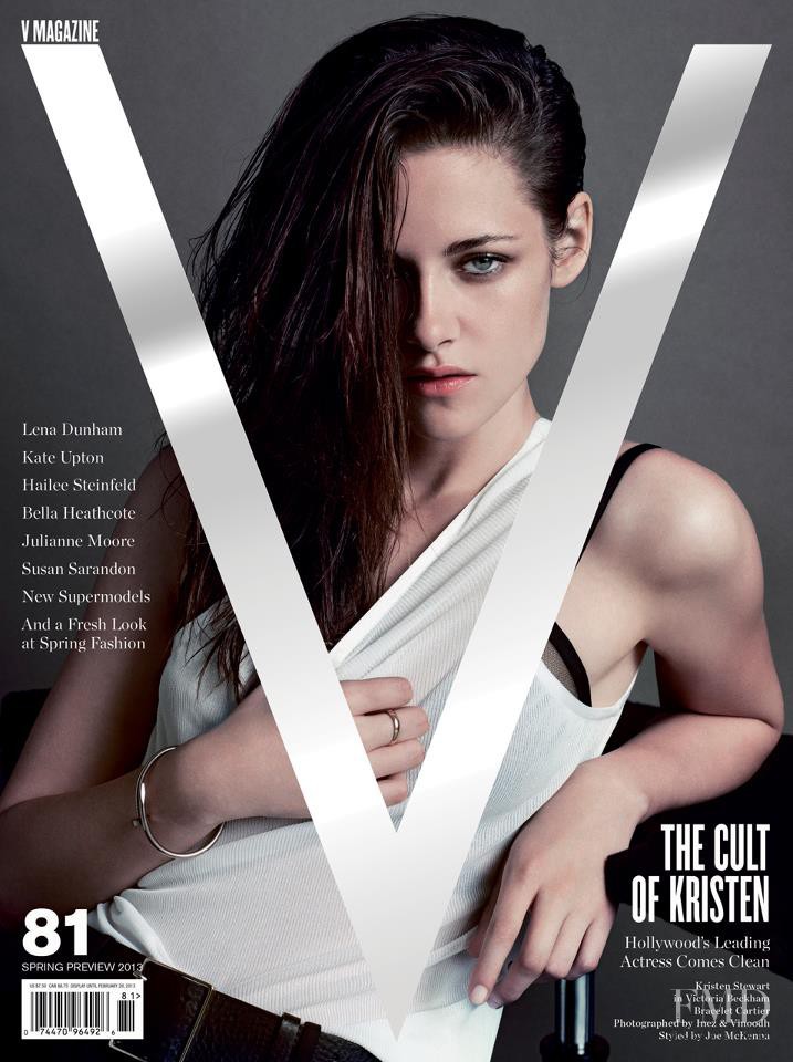 Kristen Stewart featured on the V Magazine cover from January 2013