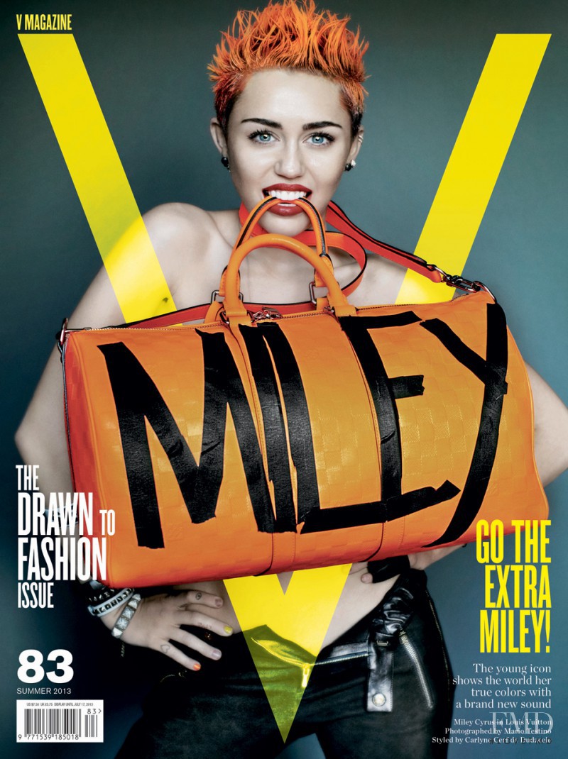 Miley Cyrus featured on the V Magazine cover from June 2013