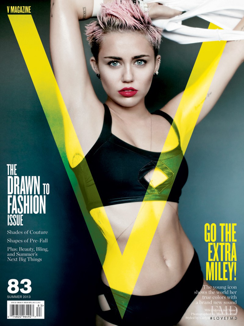 Miley Cyrus featured on the V Magazine cover from June 2013