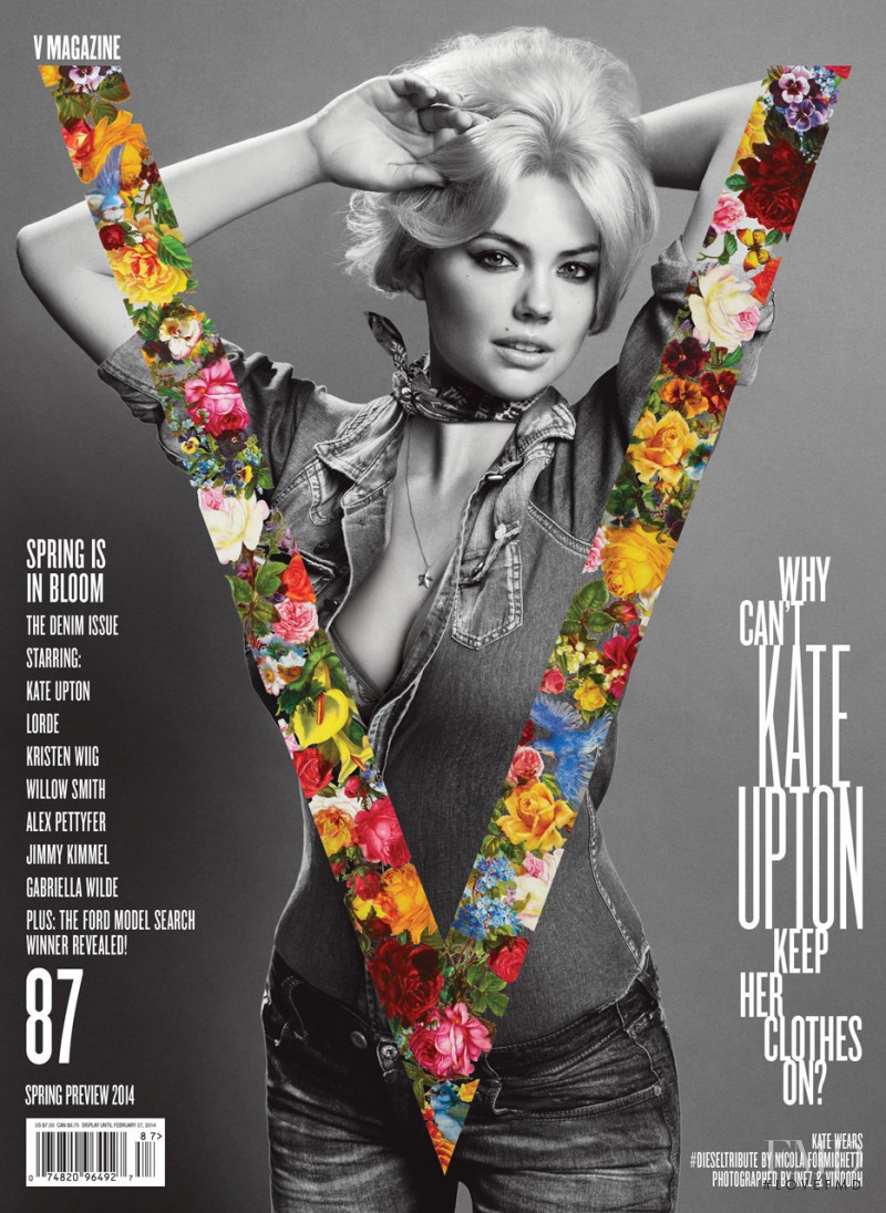 Kate Upton featured on the V Magazine cover from February 2014