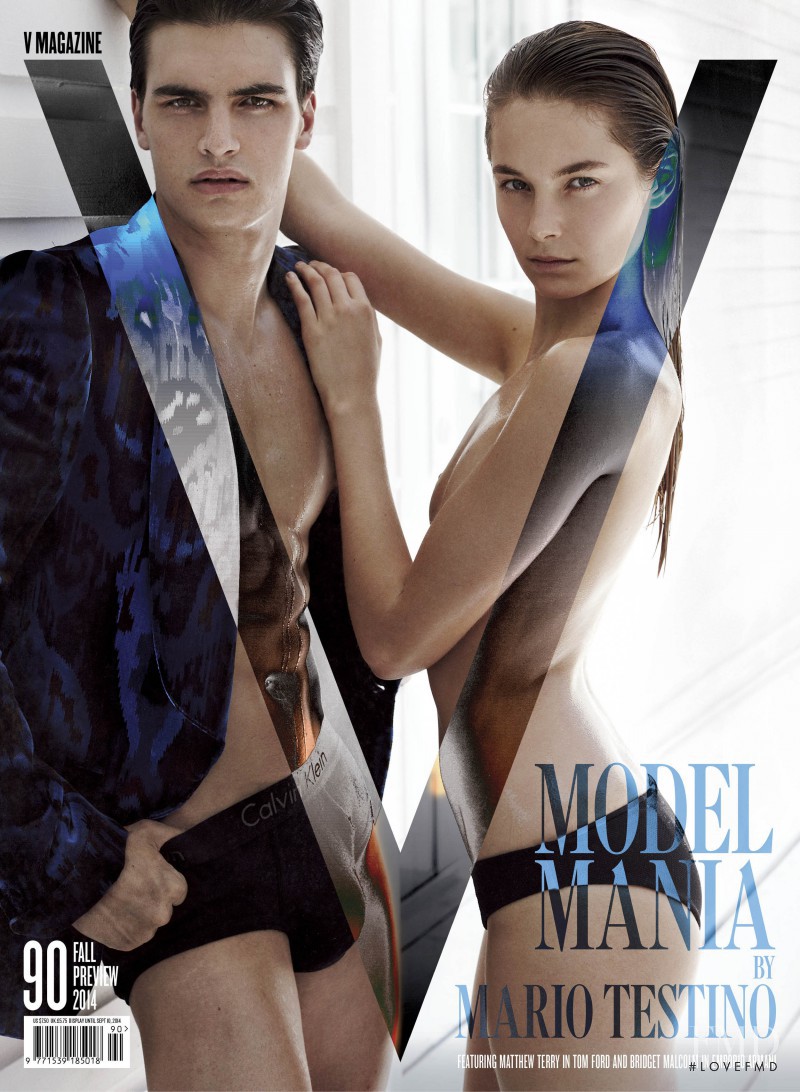 Bridget Malcolm, Matthew Terry featured on the V Magazine cover from September 2014